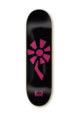 Plateau skate BLACK LABEL Flower Power Noir/Rose 8.25 Achetez Aujourd'hui