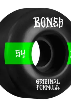 Roues skate BONES (x4) 100S V4 14 Wide Blanc 100A 54mm Meilleur Prix