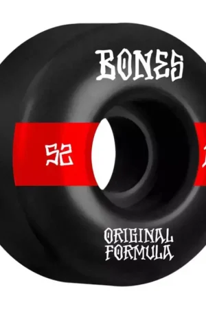 Roues skate BONES (x4) 100S V4 14 Wide Noir 100A 52mm Nouveauté