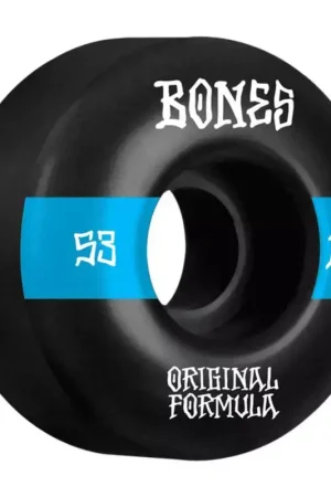 Nouveauté Roues skate BONES (x4) 100S V4 14 Wide Noir 100A 53mm