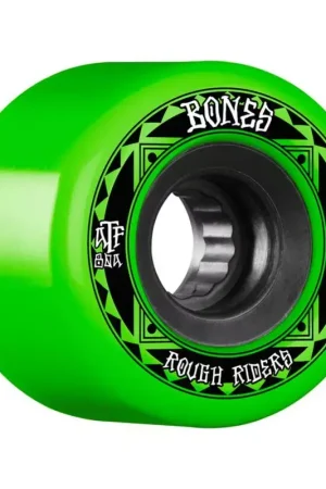 Produit De Marque Roues skate BONES (x4) Atf Rough Riders Runners Vert 80A 59mm