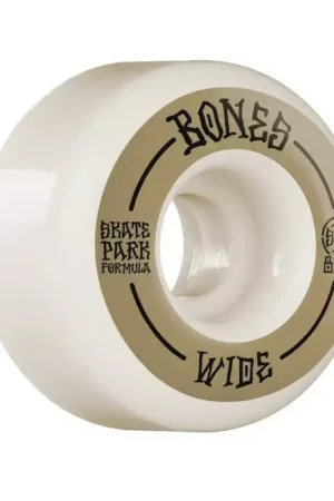 Dernière Chance Roues skate BONES (x4) Spf Wide Blanc 81B