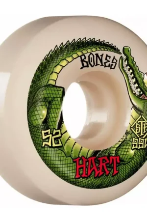 Roues skate BONES (x4) Stf V5 Hart Speed Gator Vert 99A Dernier Modèle