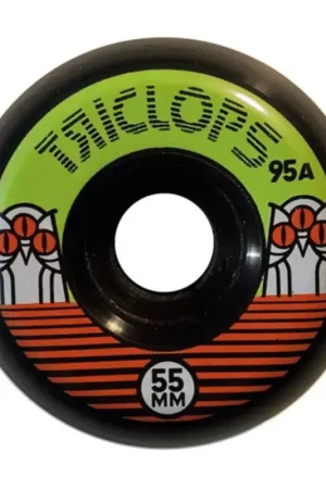 Roues skate DARKROOM (x4) Triclops Night Rider Noir 95A 55mm Bon Marché
