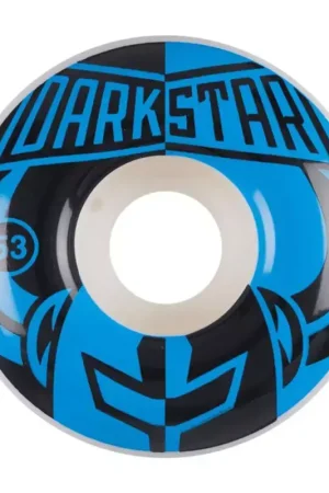 Authentique Roues skate DARKSTAR (x4) Divide Black Blue Blanc 53mm