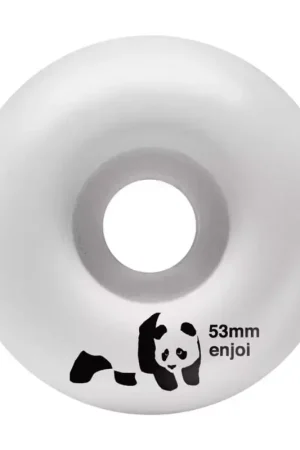 Roues skate ENJOI (x4) Whitey Panda Blanc 53mm Expédition Rapide
