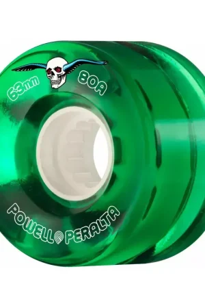 Soldes Roues skate POWELL PERALTA (x4) Clear Vert 80A