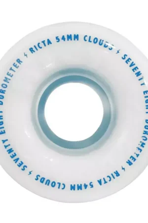 Nouvel Arrivage Roues skate RICTA (x4) Clouds Blanc 78A 54mm