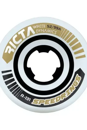 Prix Réduit Roues skate RICTA (x4) Speedrings Slim Blanc 99A 52mm