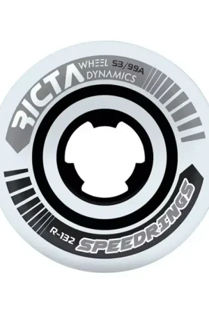 Soldes Roues skate RICTA (x4) Speedrings Wide Blanc 99A 53mm