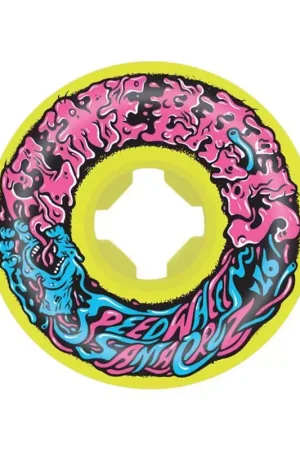 Haute Qualité Roues skate SLIMEBALLS (x4) Vomit Mini9 Jaune 97A 54mm