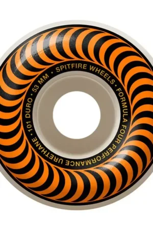 Roues skate SPITFIRE (x4) F4 Classics Blanc 101D 53mm Prix Choc