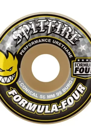 Meilleure Vente Roues skate SPITFIRE (x4) F4 Concl Print Jaune 99D 56mm