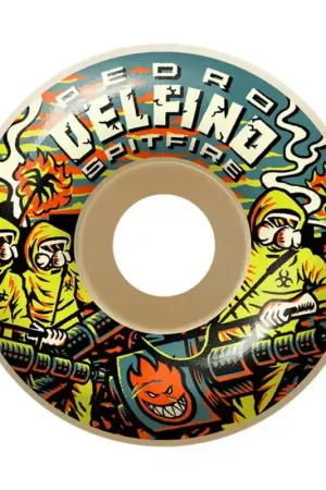 Roues skate SPITFIRE (x4) F4 Delfino Clsc Blanc 99D Authentique