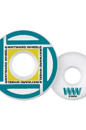 Roues skate WAYWARD (x4) Waypoint 21Q1 Fc Blanc 83B 53mm Expédié Aujourd'hui