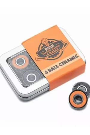 Roulements skate RUSH 6 Ball Ceramic Orange Offre Spéciale