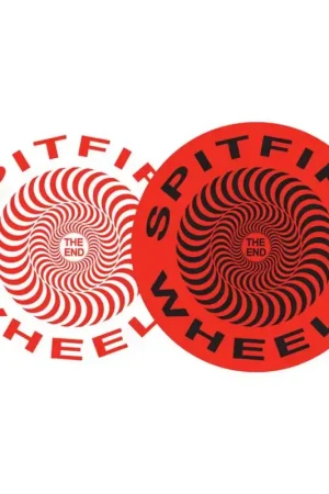 Top Vente Sticker SPITFIRE Classic Taille L Rouge