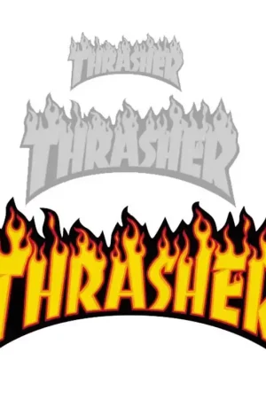 Offre Exclusive Stickers THRASHER (Pack De 25) Flame Large