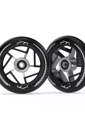Acheter En Ligne Paire de roues trottinette FUZION Apollo Black/Black 110mm