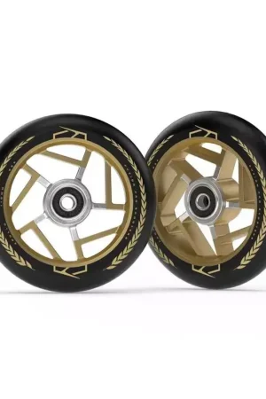 Paire de roues trottinette FUZION Apollo Black/Gold 110mm Jusqu'à Épuisement Des Stocks