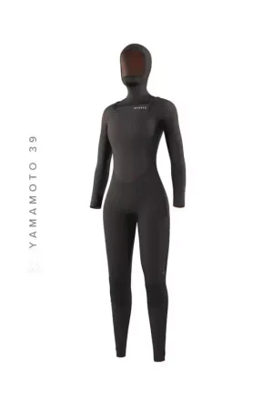 Expédié Aujourd'hui Combinaison intégrale femme MYSTIC Gem Hooded 6/4/3mm DFront Zip Black