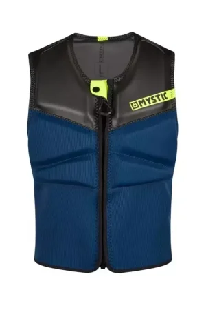 Gilet impact kitesurf/windsurf MYSTIC Block Front Zip Navy/Lime Quantité Limitée