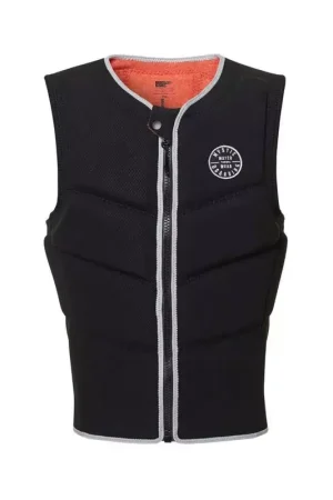 Gilet impact kitesurf/windsurf MYSTIC Foil Front Zip Black Meilleure Vente
