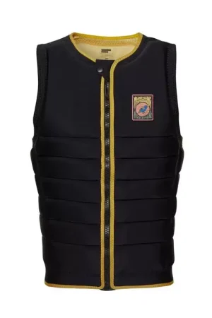 Gilet impact MYSTIC The Dom Front Zip Black / Yellow Livraison Express