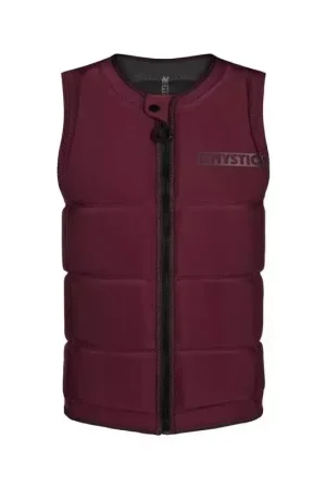 Gilet impact MYSTIC Star Front Zip CE Oxblood Red Offre Limitée
