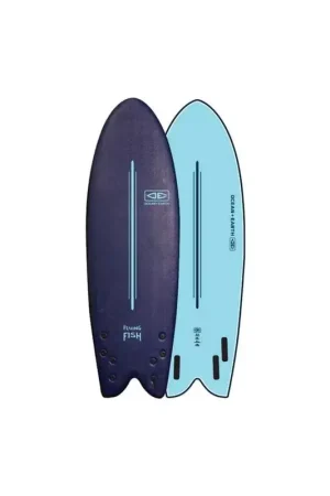 Offre Du Jour Planche de Surf mousse EZI Flying Fish Quad Midnight Blue 5´8