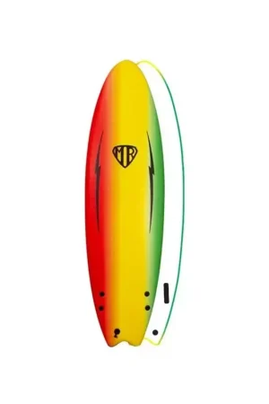 Soldes Planche de Surf mousse EZI MR Spray Rasta 6´6