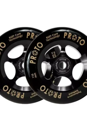 Paire de roues trottinette PROTO Gripper Black/Black 110mm Commander Maintenant