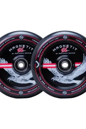 Paire de roues trottinette STRIKER Bgseakk Magnetit Noir 110mm Promotion Saisonnière
