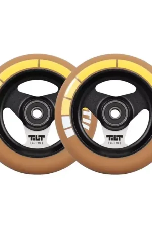 Bon Plan Paire de roues trottinette TILT Stage I Gold Stripe 110mm