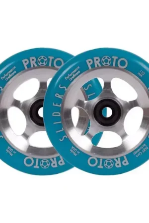 Offre Exclusive Paire de roues trottinette PROTO Slider Starbright Blue/Raw 110mm