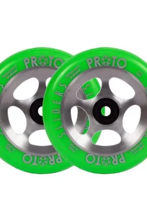 Bon Plan Paire de roues trottinette PROTO Slider Starbright Green/Raw 110mm