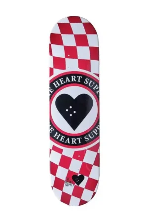 Nouvel Arrivage Plateau de skate HEART SUPPLY Insignia Check Rouge 8.25