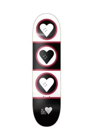 Prix Bas Plateau de skate HEART SUPPLY Squad Noir/Blanc 8.5