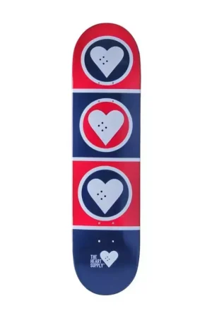 Plateau de skate HEART SUPPLY Squad Rouge 8.0 Expédié Aujourd'hui