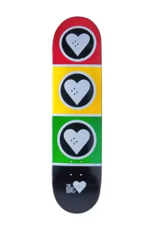 Plateau de skate HEART SUPPLY Squad Rasta 8.125 Offre Du Jour