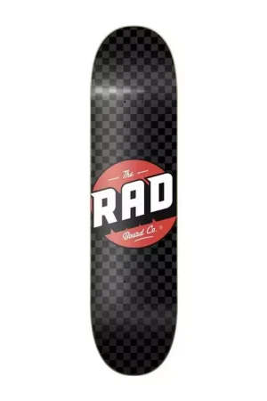 Plateau de skate RAD Checker Noir/Gris 8.25 Super Prix