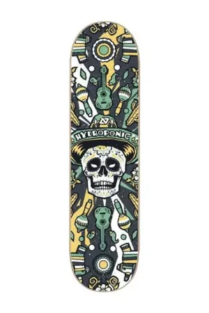 Commander Maintenant Plateau de skate HYDROPONIC Mexican Skull 2.0 Black 8.125