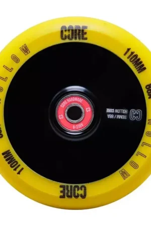 Roue trottinette CORE Hollow V2 Jaune 110mm Achat Immédiat