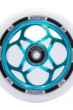 Roue trottinette LUCKY Quatro Bleu-vert 110mm Réduction
