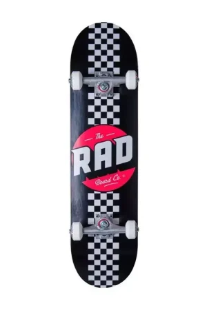 Skate RAD Checker Stripe Noir 7.25 Offre Spéciale