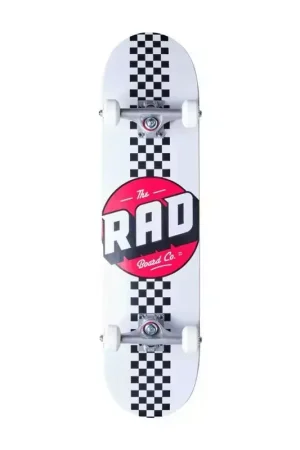 Skate RAD Checker Stripe Blanc 7.75 Dernier Modèle