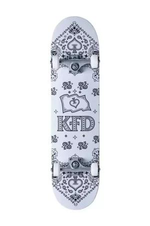 Quantité Limitée Skate KFD Bandana Blanc 8.0