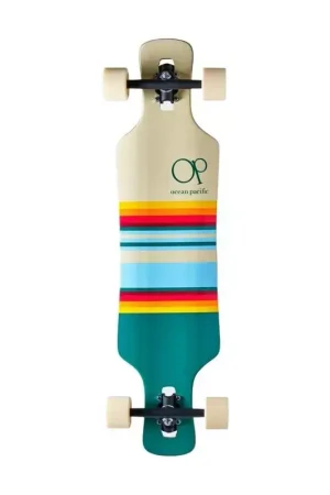 Skate longboard OCEAN PACIFIC Swell Bleu-vert 36 Soldes