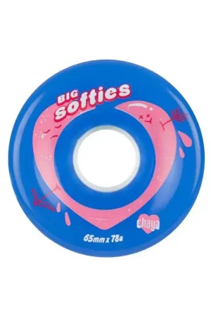 Meilleur Choix Roues roller CHAYA Big Softies Clear Blue 65mm*37mm/78a (pack de 4)