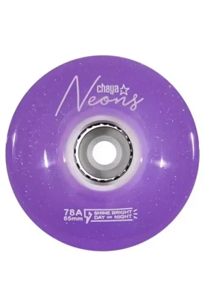 Meilleur Choix Roues roller CHAYA Neon LED Purple